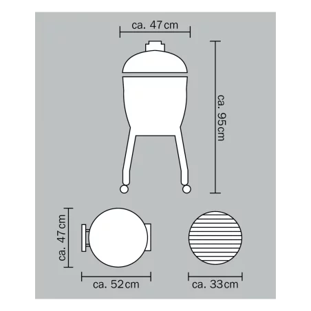 Barbecue Ceramique Junior 2.0 Noir Sur Chariot MONOLITH 2 Barbecue Ceramique Junior 2.0 Noir Sur Chariot MONOLITH – Image 2