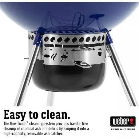 Barbecue Charbon Master-Touch Gbs 5750 - Ocean Blue - WEBER 4 Barbecue Charbon Master-Touch Gbs 5750 - Ocean Blue - WEBER – Image 4