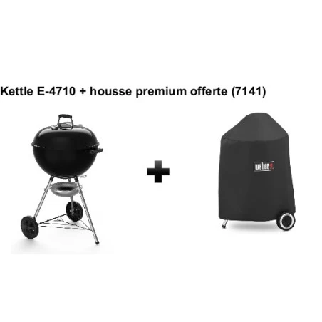 Weber Pack + Barbecue Charbon Original Kettle E-4710 + Housse 1 Weber Pack + Barbecue Charbon Original Kettle E-4710 + Housse