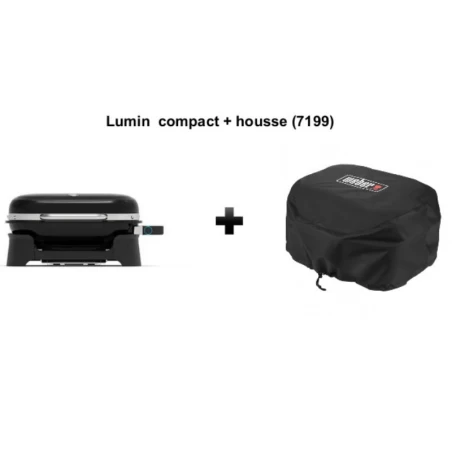 Barbecue Electrique WEBER Lumin Black + Housse 1 Barbecue Electrique WEBER Lumin Black + Housse