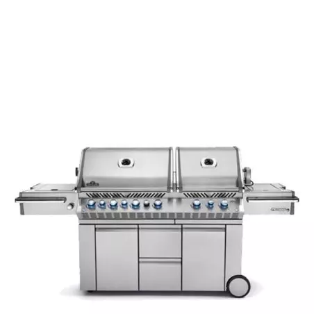 Barbecue Gaz Prestige Pro 825 4 Brûleurs + Sizzle Lateral + 2 Sizzle Interieurs+ Brûleur Arriere + Fumoir - NAPOLEON 1 Barbecue Gaz Prestige Pro 825 4 Brûleurs + Sizzle Lateral + 2 Sizzle Interieurs+ Brûleur Arriere + Fumoir - NAPOLEON
