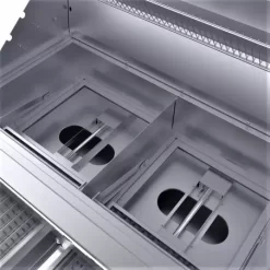 Barbecue Encastrable Hybride Charbon De Bois & Gaz 42" - 106cm - SUNSTONE 11 Barbecue Encastrable Hybride Charbon De Bois & Gaz 42" - 106cm - SUNSTONE -Les gens du barbecue. barbecue hybride gaz charbon de bois 76cm 11