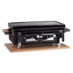 Barbecue Japonais Ceramique Noire Shichirin Rectangulaire - Konro & Yakitori Grill