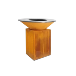 Brasero OFYR Classic 100 Plancha Acier Corten Pied 75cm