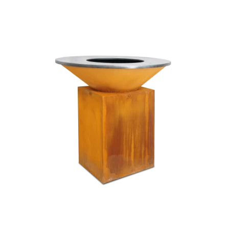 Brasero OFYR Classic 100 Plancha Acier Corten Pied 75cm 1 Brasero OFYR Classic 100 Plancha Acier Corten Pied 75cm