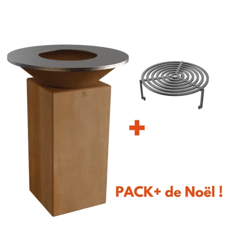 Pack Brasero OFYR Classic 75 Corten Avec Grille BBQ OFFERTE 1 Pack Brasero OFYR Classic 75 Corten Avec Grille BBQ OFFERTE