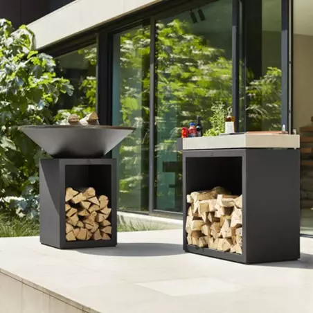 Brasero OFYR Classic Storage Black 100 1 Brasero OFYR Classic Storage Black 100