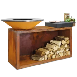 Brasero OFYR Island 100 Ceramique Gris Anthracite