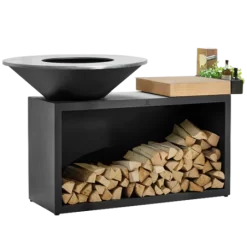 Brasero OFYR Island Black 100 Bois Teck