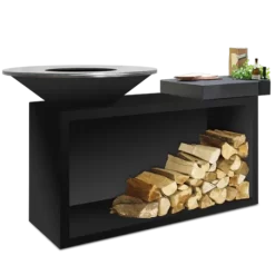 Brasero OFYR Island Black 85 Céramique Gris Anthracite