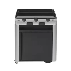 Chariot Plancha Fusion 75 Noir / Inox 2024 - ENO 9 Chariot Plancha Fusion 75 Noir / Inox 2024 - ENO -Les gens du barbecue. chariot ferme 2023 pour plancha fusion 75 noir inox eno 3