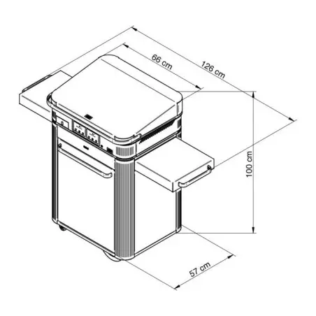 Pack Combo Plancha Electrique 65 Noir & Inox Avec Capot Noir - ENO 3 Pack Combo Plancha Electrique 65 Noir & Inox Avec Capot Noir - ENO – Image 3