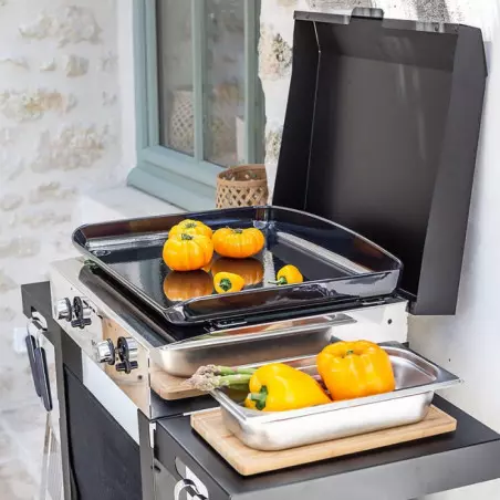 Combo Plancha Gaz Initial 50 + Chariot Acier Noir - ENO 3 Combo Plancha Gaz Initial 50 + Chariot Acier Noir - ENO – Image 3