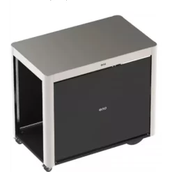 Desserte Achille Acier & Inox Avec Rideaux & Roulettes - ENO