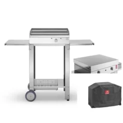 Planet Pack Plancha Elec Chef 55 Lisse + Chariot Ouvert + Housse + Capot