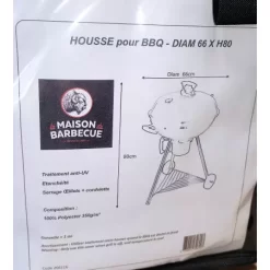 Housse Barbecue Rond Diam 66 X H80cm - Lmdb
