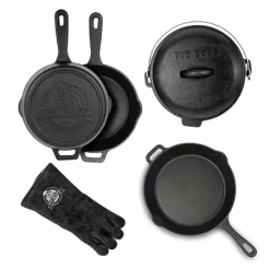 Lot De 6 Pieces De Cuisson En Fonte PIT BOSS