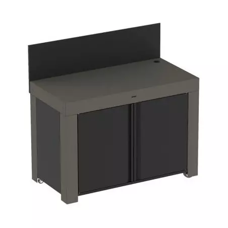 Meuble De Cuisine Acier Galvanise Gris Cargo FELIX 120 X 60 - ENO 1 Meuble De Cuisine Acier Galvanise Gris Cargo FELIX 120 X 60 - ENO