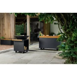 Brasero OFYR Classic Storage Black 100 Pro -Les gens du barbecue. ofyr classic storage black 100 pro 2