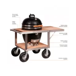 Barbecue Ceramique Kamado MONOLITH Pro 2.0 Noir Sur Chariot Buggy 3 Barbecue Ceramique Kamado MONOLITH Pro 2.0 Noir Sur Chariot Buggy -Les gens du barbecue. pack barbecue ceramique monolith pro 20 noir sur chariot buggy tablettes 1