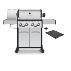 Pack + Barbecue Gaz Baron S 490 Ir Avec Plancha & RĂ´tissoire + 10 Accessoires - BROIL KING