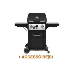 Broil King Pack + Barbecue Gaz Royal 340 Et Housse + Plancha Broilking