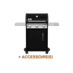 Pack + Barbecue Gaz Spirit E-315 Mix Plancha - Black - WEBER