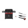 Pack + Barbecue Hybride Gaz & Charbon Gas2Coal 440 2.0 4 Brûleurs + Set D'accessoires