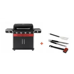 Pack + Barbecue Hybride Gaz & Charbon Gas2Coal 440 2.0 4 Brûleurs + Set D'accessoires