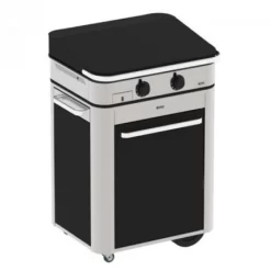 Combo Plancha Enosign Gaz 65 Acier Noir & Inox Avec Capot Noir - ENO 5 Combo Plancha Enosign Gaz 65 Acier Noir & Inox Avec Capot Noir - ENO -Les gens du barbecue. pack combo plancha enosign gaz 65 inox acier noir 2