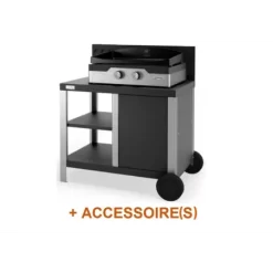 Pack + Combo Plancha Gaz Allure 260 Duo Desserte Allure Duo