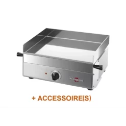 Pack + Plancha Elec KRAMPOUZ Inox - Design - Simple 41X40