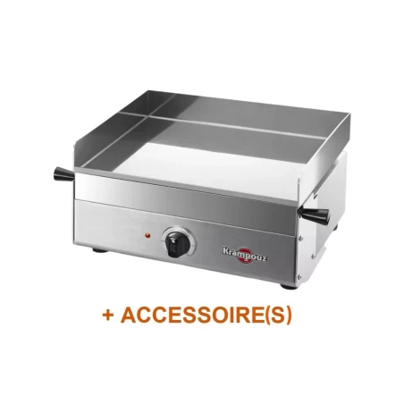 Pack + Plancha Elec KRAMPOUZ Inox - Design - Simple 41X40 1 Pack + Plancha Elec KRAMPOUZ Inox - Design - Simple 41X40