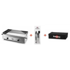 Pack + Plancha Electrique KRAMPOUZ Inox - Design - 65X39