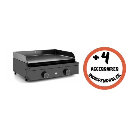 Pack + Plancha Origin Gaz 60 Acier Emaillé Sur Chariot 1 Pack + Plancha Origin Gaz 60 Acier Emaillé Sur Chariot