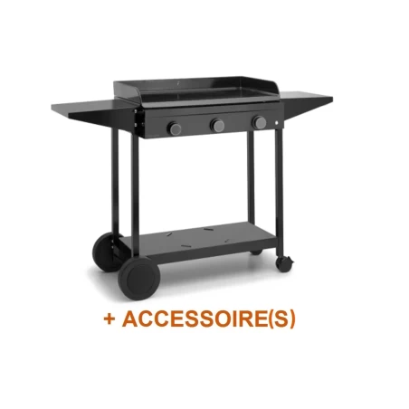 Pack + Plancha Origin Gaz 75 Acier Emaillé Sur Chariot 1 Pack + Plancha Origin Gaz 75 Acier Emaillé Sur Chariot