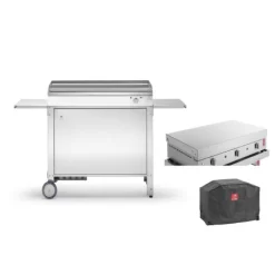 Pack Plancha PLANET Chef 80 Elec + Chariot Fermé+Hous+Capot