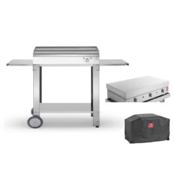 Pack Plancha PLANET Chef 80 Elec + Chariot Ouv+Hous+Capot
