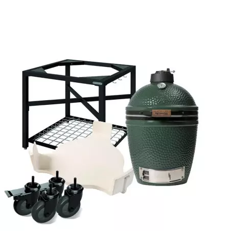 Pack Start BIG GREEN EGG M Avec Table Modulaire Avec Roues Ksme-M+ Conveggtor 1 Pack Start BIG GREEN EGG M Avec Table Modulaire Avec Roues Ksme-M+ Conveggtor