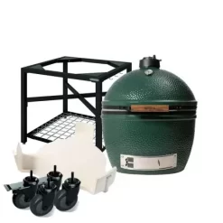 Pack Start BIG GREEN EGG XL Avec Table Modulaire + Roues + Conveggtor