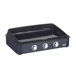 Plancha Enosign Gaz 80 Acier Bleu Navy 2023 - ENO 8 Plancha Enosign Gaz 80 Acier Bleu Navy 2023 - ENO -Les gens du barbecue. plancha enosign gaz 80 inox acier noir avec capot 3