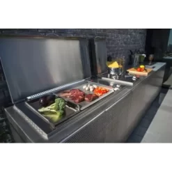 Plancha Gaz Encastrable Oasi 55 Cm Inox Plaque Lisse + Couvercle - PLANET 5 Plancha Gaz Encastrable Oasi 55 Cm Inox Plaque Lisse + Couvercle - PLANET -Les gens du barbecue. plancha gaz encastrable 55 cm inox 2 feux plaque lisse couvercle planet 2