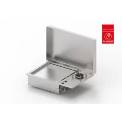 Planet Plancha Gaz Encastrable Oasi 55 Lisse - FDUAL + Capot