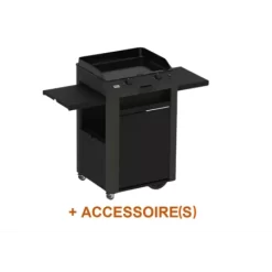 Pack + Plancha Gaz Fusion 60 Grise Sur Chariot - ENO