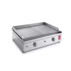 Plancha Gaz PLANET Chef 55 Plaque Inox Lisse Rainurée (Réf. 0201137)