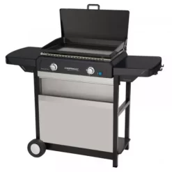 Plancha Gaz Sur Chariot Blue Flame Exld - CAMPINGAZ -Les gens du barbecue. plancha gaz sur chariot blue flame exld 2