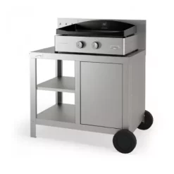 Pack Silver Edition Plancha Gaz Allure 260 Inox + Desserte Inox