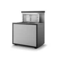Support Gril Acier Ferme 66 Noir Et Gris Mat