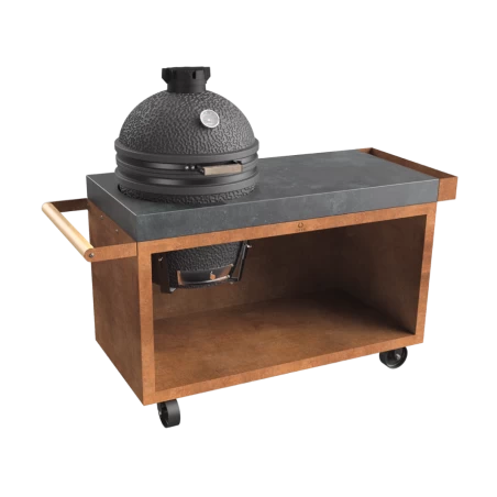 Table Corten 135 PRO Béton OFYR Avec Kamado URBAN Solo Large The Bastard 1 Table Corten 135 PRO Béton OFYR Avec Kamado URBAN Solo Large The Bastard