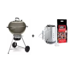 Weber Pack + Master-Touch Gbs E-5750 Smoke + Cheminée D'Allumage